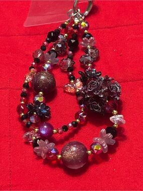 Black Rose Cluster Beaded Necklace - Women Other Necklaces